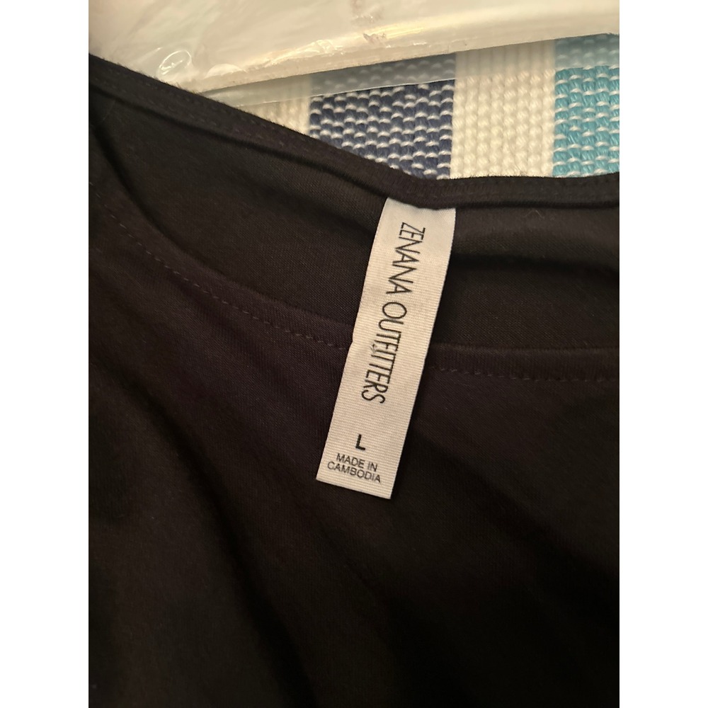 Zenana Outfitters Black Short Sleeve Empire Waist Maxi Dress VD-7011 Womens L - Picture 2 of 4